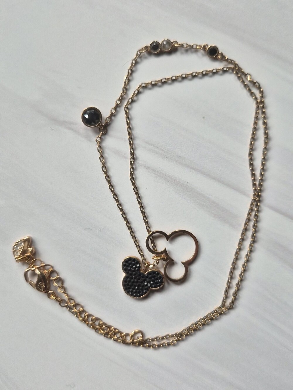 Swarovski Disney Mickey Mouse Pendant Necklace